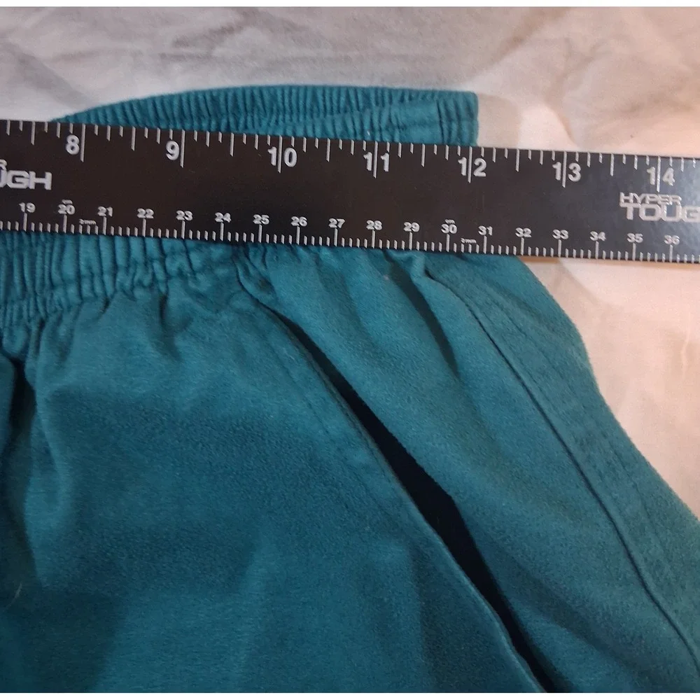 Vintage Koret Patchwork Jacket and Pants Set Womens Medium Teal Multi Embroidery